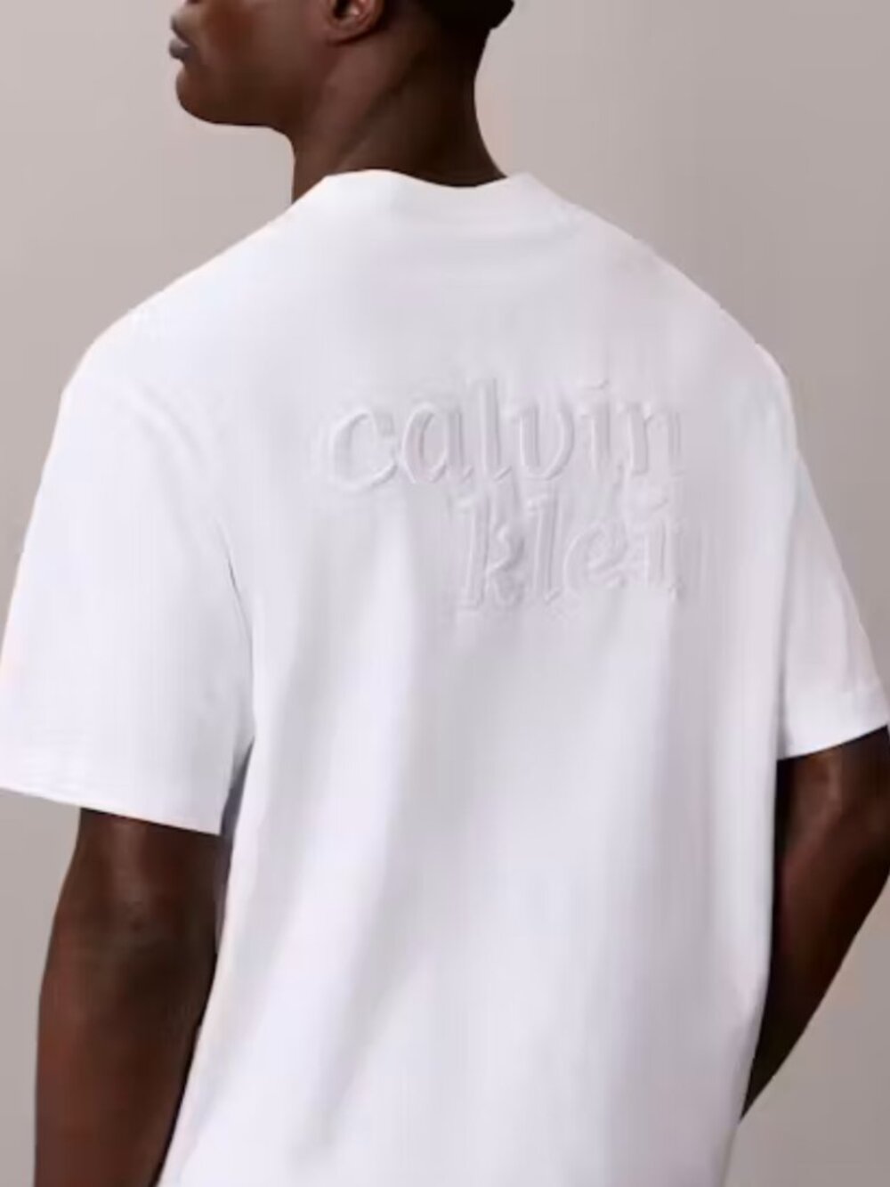 Calvin Klein 1989 Large Logo Graphic Relaxed T-Shirt White Size M